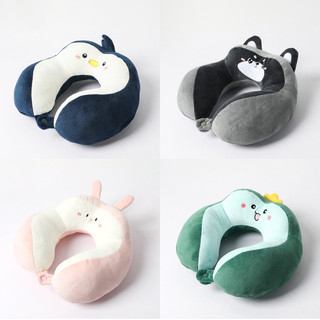 Gối tựa đầu ô tô gối hình chữ u hoạt hình gối cổ bướu PP cotton thêu tinh tế gối hình chữ u gối đồng hành lái xe
