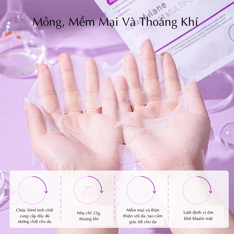 Set 5 Mặt Nạ DELEVENTH Boseine Carnosine Làm Giảm Nếp Nhăn, Dưỡng Ẩm Da, Tăng Độ Đàn Hồi, Se Khít Lỗ Chân Lông, Làm Sáng