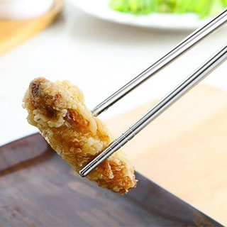 Đũa kéo dài ALMA1, Đũa Lẩu chống trượt chống bỏng, Dụng cụ nấu ăn Bộ đồ ăn bằng thép không gỉ Đũa chiên