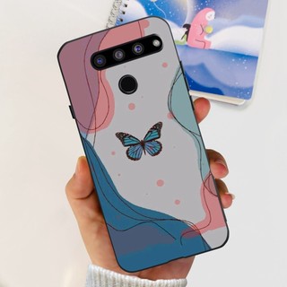 Dành Cho LG V50 ThinQ 5G Ốp Lưng LM-V500 LM-V500N LM-V450 Vỏ Silicon Đen Hoa Thời Trang Vỏ Mềm Cho LG V50ThinQ 5G
