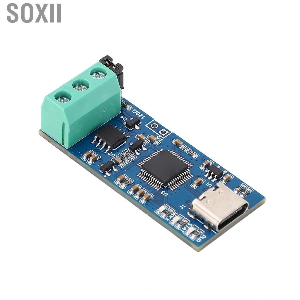 Soxii Mô-đun USB To CAN Dữ liệu nguồn mở Đèn LED 3 màu Bộ chuyển đổi 5V cho xe buýt