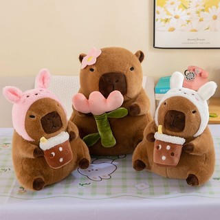 Kapibara Cross-Dressing Unicorn Capybara Búp bê sang trọng Bánh mì Capybara