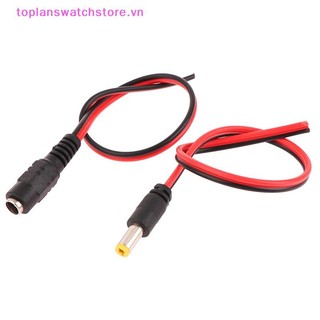 Toplanswatchstore 5 Chiếc Điện Nam Nữ Cáp 12V Cắm Adapter Đầu Nối Cáp Cho Camera Quan Sát Cắm 5.5 * 2.1mm VN