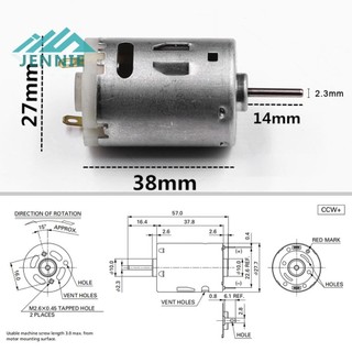 Rs-385 Động cơ Micro DC tốc độ cao Động cơ bánh răng bằng thép không gỉ bằng kim loại chải [jennie1.vn]