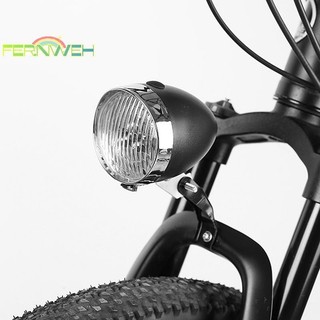 [Fernweh] Đèn pha cổ điển Retro ABS 3 Đèn LED xe đạp đi đêm Cảnh báo an toàn Đèn trước không có pin [MỚI]