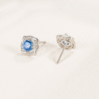S925 Sterling Silver Windmill Stud Earrings Female Earrings Light Luxury Earrings S96