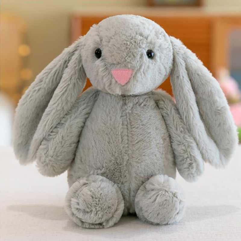 30/40CM Búp Bê Thỏ Sang Trọng Búp Bê Tai Dài Đồ Chơi Thỏ Quà Tặng Bé Gái