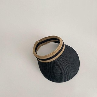 JKDESIGN Mũ chống nắng trẻ em, Mũ rơm bện vành lớn Mũ rơm mùa hè, Kem chống nắng du lịch thoáng khí Top Air Cap Trẻ em Bé