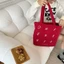 Túi mua sắm ESSENCEH, Túi đeo vai vải nhung dung tích lớn, Ví thêu chữ bền bỉ dành cho nữ