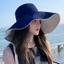 Mũ đi biển ESSENCEH, Mũ xô vành lớn có thể gập lại, Mũ chống nắng di động hai mặt chống tia cực tím mùa xuân hè dành cho nam giới