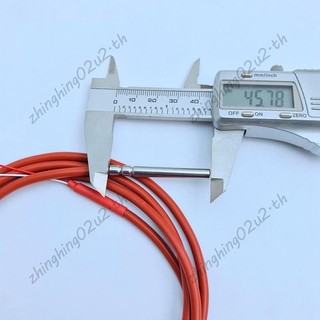2 Dây PT1000 Cảm Biến Nhiệt Độ Nhiệt Điện Trở Gel Silicon Phủ 1.5 Mét Đầu Dò 45mm x 5mm -50-180 Độ RTDs