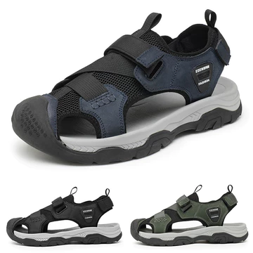 Giày Sandal Nam Bán Chạy Giày Sandal Phủ Ngón Chân Đế Dày Tăng Chiều Cao Dép Đi Biển Sandal Rỗng Thoáng Khí