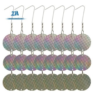 24 Cái / bộ Đĩa đuổi chim Thiết bị treo phản quang để giữ chim đi như chim gõ kiến cho chim bồ câu Chim gõ kiến