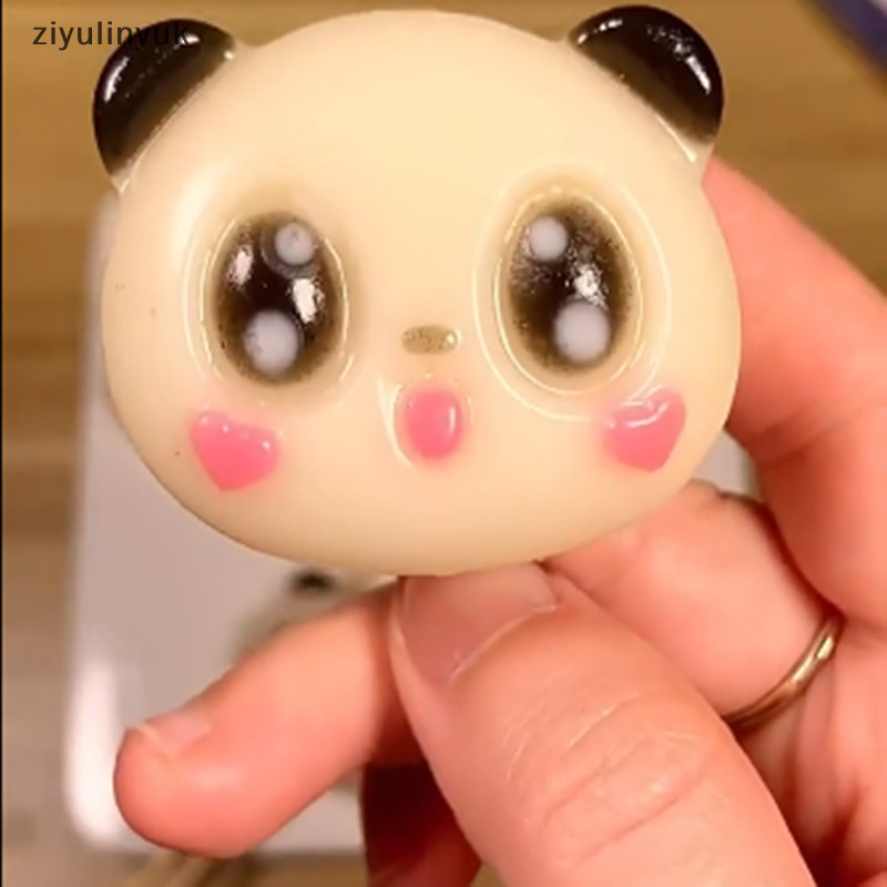 Ziyulinyuk 3D Gấu Trúc Dễ Thương Khuôn Silicon Socola Khuôn Kẹo DIY Gấu Cupcake Topper Fondant Bánh Decorag Dụng Cụ Xà Phòng Đất Sét Khuôn EN