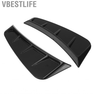 VBESTLIFE Side Marker Air Wing Vent Cover Trim ABS Glossy Black Phụ kiện ngoại thất đa năng cho ô tô
