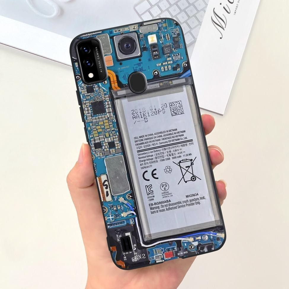 Ốp lưng ZTE Blade A51 2021 Vỏ silicon mềm chống sốc ZTE Blade A51 Ốp lưng dễ thương mát mẻ thời trang Hoa mèo Vỏ đen
