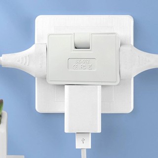 Điện Đa Cửa Ra Xoay 180 Độ Ổ Cắm Tường Mở Rộng Tập Tường Cắm An Toàn Cắm Adapter Điện shopidaevn