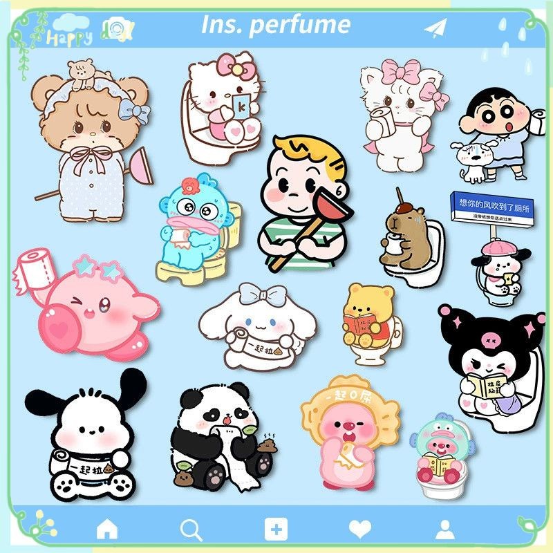 【COD】 Miếng dán khử mùi Hello Kitty Capybara Crayon Shin-chan Miếng dán ...
