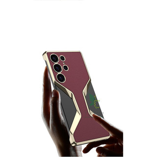 Vỏ bọc điện cực bằng da X-không giới hạn Samsung S25 Ultra Crocodile Python Pattern Case