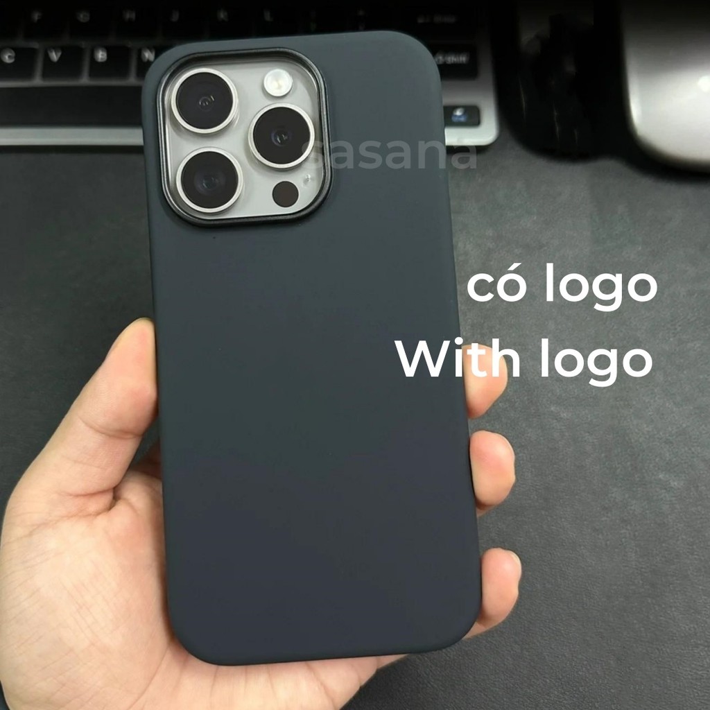 (Oficial 1: 1) Silicone lỏng từ tính màu xanh da trời cho iphone 16 / 15 / 14 / 13 / 12 / Pro / Pro Max / plus / mini Vỏ điện thoại chất lượng cao Hoạt hình bật lên