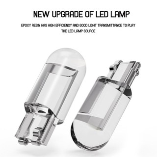 Lookshow 2 Chiếc T10 W5W Kính COB LED Bóng Đèn Ô Tô Cạnh Biển Số Đèn Mái Vòm D9I2