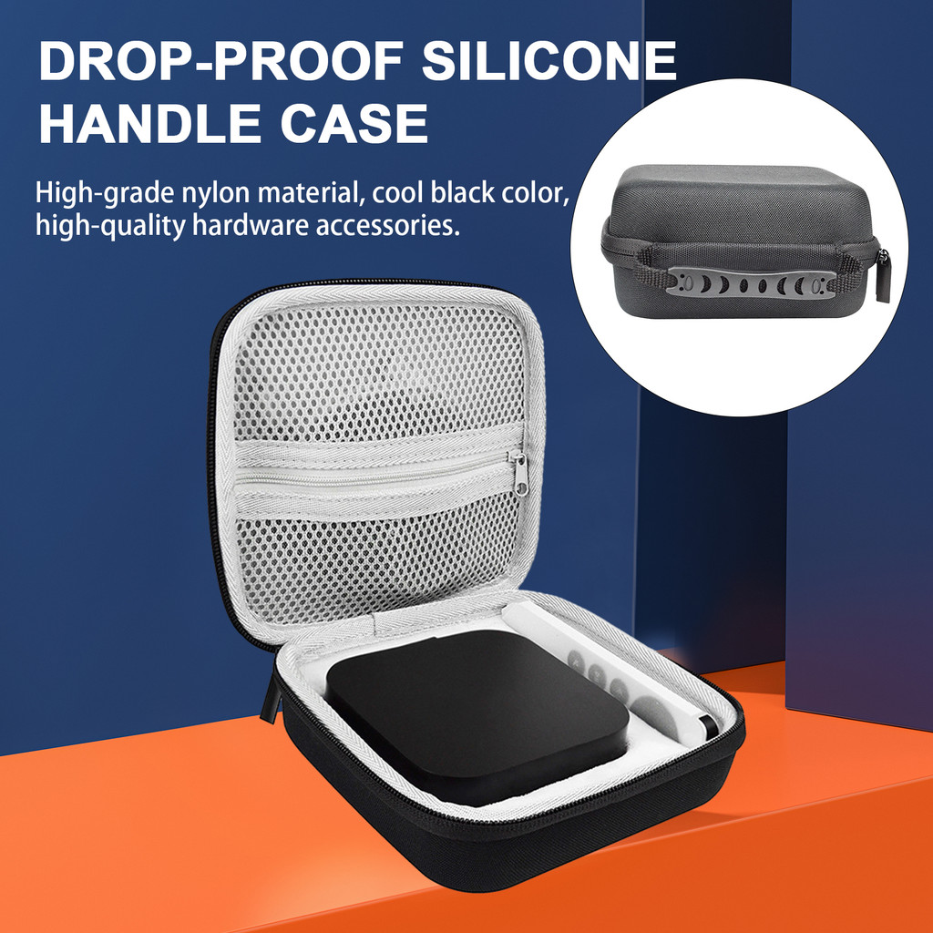 [Ky] Vỏ bảo vệ có tay cầm bằng silicon Túi lưới chống sốc Túi đựng túi đựng chống bụi bẩn cho Apple TV 7