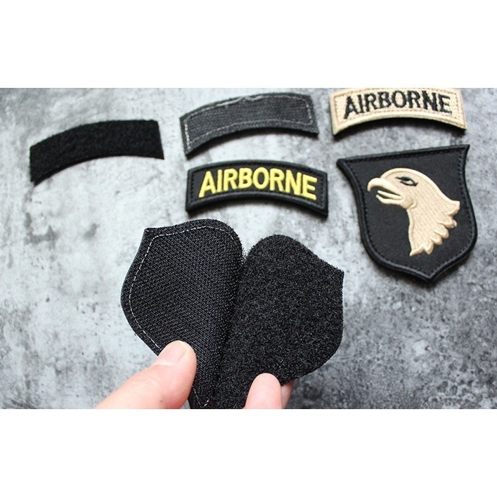 Patch_ miếng dán velcro vải sư đoàn dù 101_đại bàng_airborne _tactical