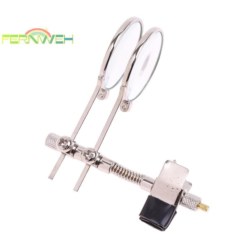 [Fernweh] Kính lúp ống kính đôi 5X Kính lúp bằng thép không gỉ di động Đường kính kẹp 25mm Kính lúp một mắt [MỚI]