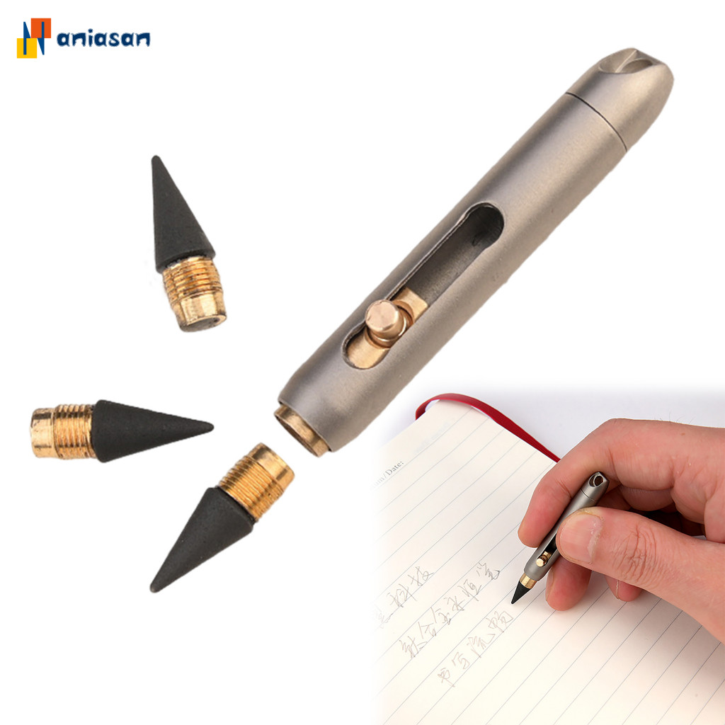 Bút bi titan siêu bền, cầm thoải mái, viết mượt, thay ruột dễ, EDC mini