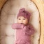 Găng tay chống trầy xước Pealike Bộ mũ bệnh viện bằng vải Cotton ấm áp thoáng khí cho trẻ sơ sinh