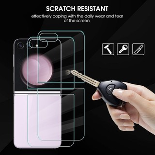 Phim kính cường lực mặt sau điện thoại thông minh bền chắc cho Samsung Galaxy Z Flip 5 Điện thoại độ phân giải cao Màn hình bên ngoài Phim bảo vệ chống trầy xước
