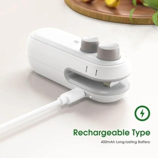 DWELLCO hàn nhiệt mini 2 trong 1, bịt kín chân không sạc lại, hàn túi nhựa, niêm phong đồ ăn nhẹ