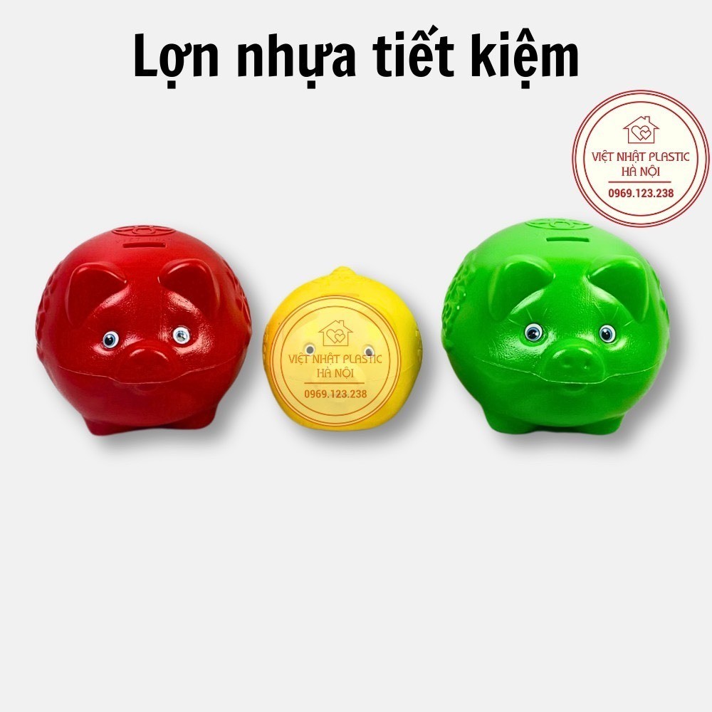 Lợn nhựa tiết kiệm VIỆT NHẬT, 3 size nhiều màu sắc | Shopee Việt Nam