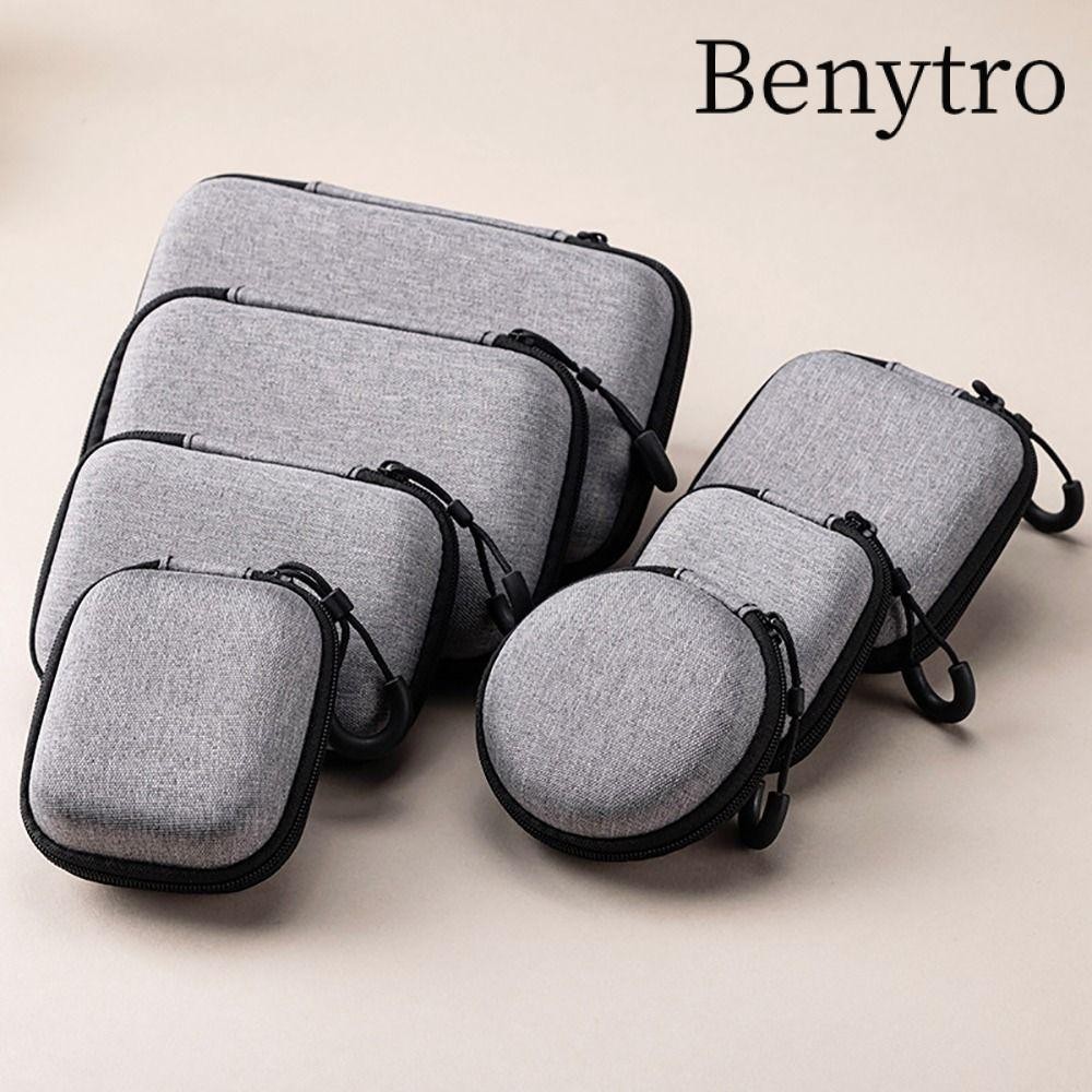 Benytro 1 Cái Túi Bảo Quản EVA, Tai Nghe Dây Kéo Di Động Mini, Phụ Kiện Kỹ Thuật Số Bền Đẹp Tai Nghe / Điện Thoại / Cáp Sạc Cho Túi Airpod Túi Đựng