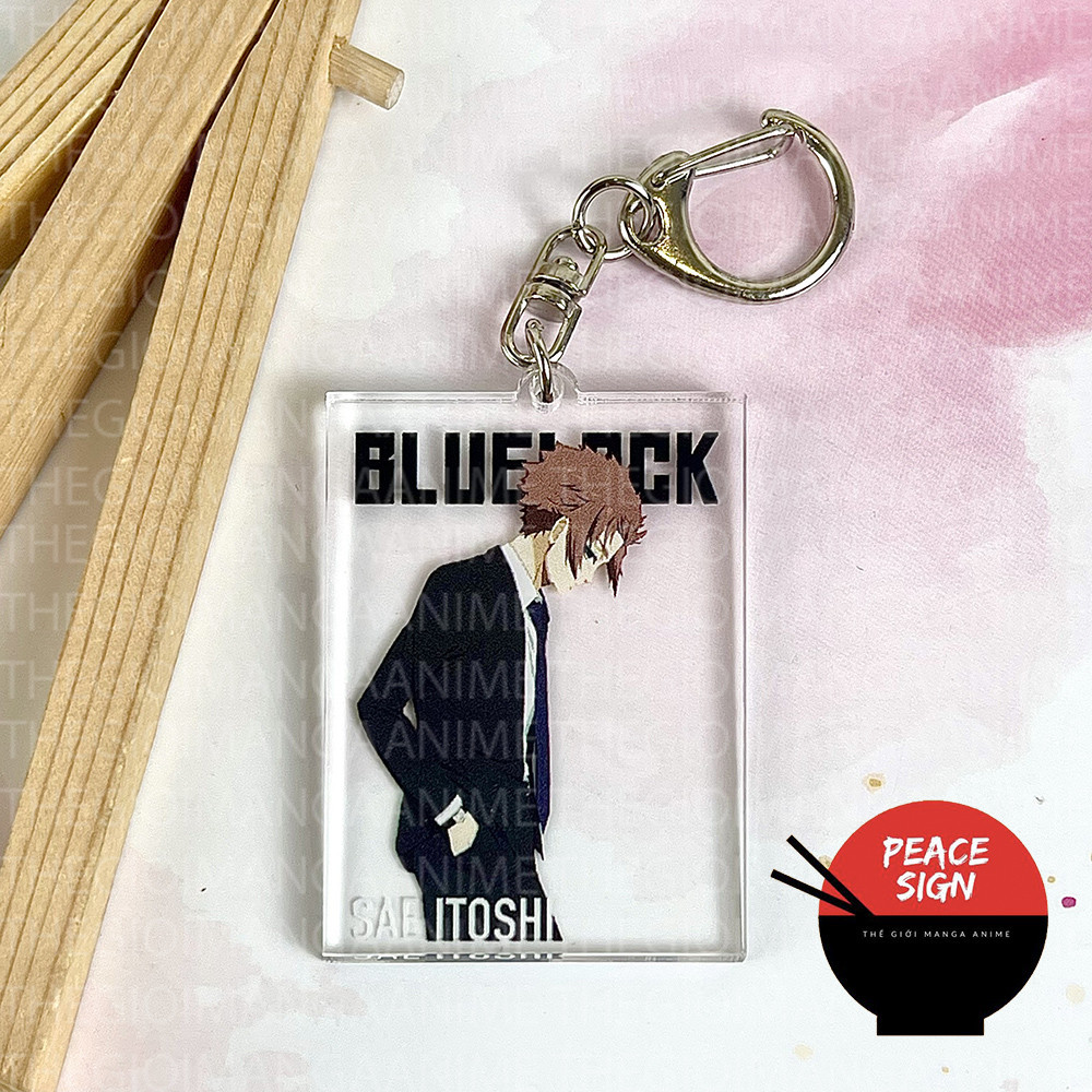 Móc khóa BLUE LOCK ver MẶC VEST in hình anime chibi mica trong acrylic keyring dễ thương