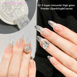 [Beautifulhome] 1 Hộp Gương Làm Móng Tay Cao Kim Sa Lấp Lánh Móng Tay Gương Sáng Hyper Flash Sequin Móng Tay Nghệ Thuật DIY Trang Trí Móng Tay [Làm Đẹp]