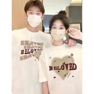 Hiixiivi Áo thun ngắn tay nữ Baggy Tròn Unisex dáng rộng cổ tròn in độc đáo