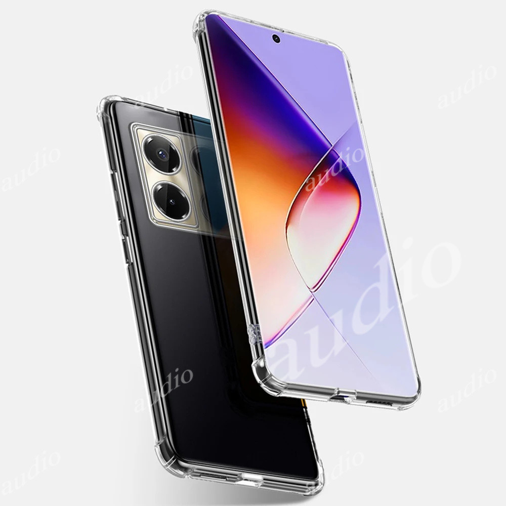 Infinix GT 50 Pro 5G Vỏ TPU mềm chống rơi bốn góc chống sốc cho Infinix GT 20 30 50 Pro 5G Silicon mềm Bảo vệ trong suốt Vỏ điện thoại cho Infinix GT50 Pro 5G