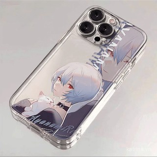 Ốp điện thoại Neon Genesis Evangelion QYJS tương thích với iPhone 16 15 14 13 Pro Max 12 PRO 11 7 8 Plus 14 15 16 PLUS X XS XR XSMAX, ốp mềm trong suốt bảo vệ K42G