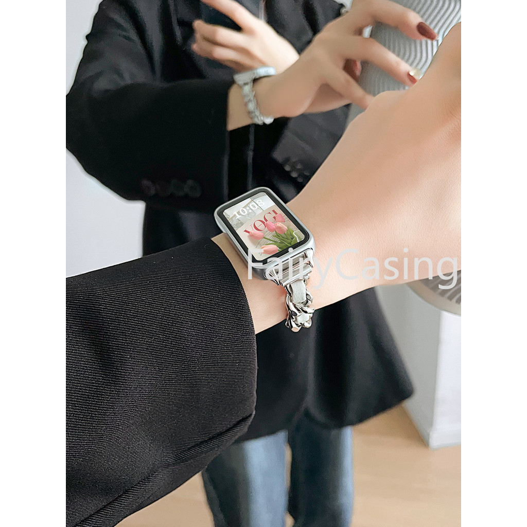 Dây thép không gỉ thời trang cho Huawei Band 11/10/9/8/7/6 và Honor Band 9/6/7