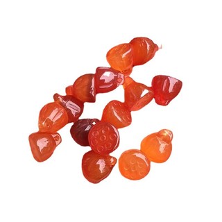 Trắng chalcedony mã não đỏ nhỏ sen mặt dây chuyền mặt dây chuyền ngọc trang sức ngọc bích quà tặng tua rua phụ kiện