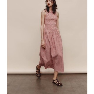 Zara Spring Sản phẩm mới dành cho nữ kiểu Pháp cổ tròn không tay ôm vừa vặn 3067329