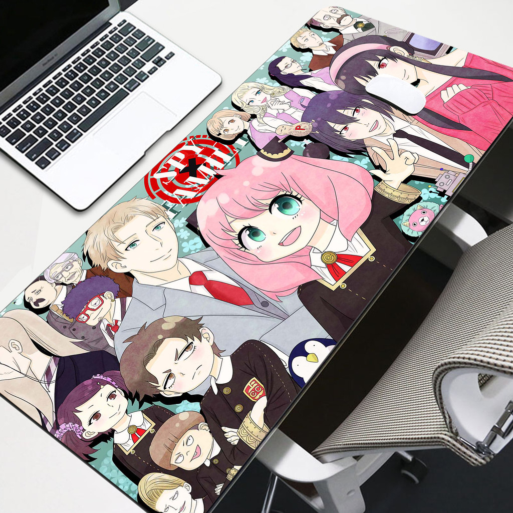 90x40mm XXL Anime Lớn Chơi Game Spy X Họ Chuột Miếng Lót Máy Tính Game Thủ Bàn Phím Chuột Thảm Văn Phòng Bàn Mousepad Cho PC Bàn Pad