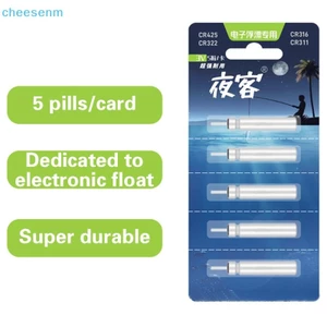 Cheenm 5 Chiếc YK CR425 Phao Dụng Cụ Dạ Quang Hồ Sông Câu Cá Phao Điện Bobber Dụng Cụ Giải Quyết Đêm Phụ Kiện Câu Cá VN