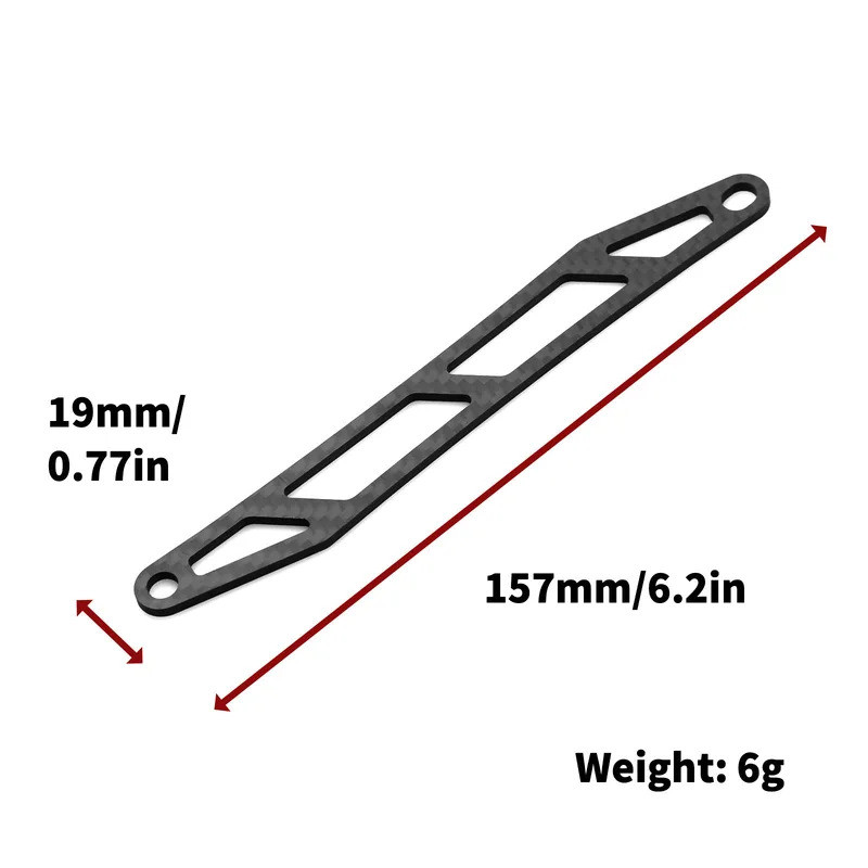 Sợi Carbon Tầng Hai Tấm Pin Cho Tamiya TT02 TT02B TT-02 TT-02B 1 / 10 RC Xe Nâng Cấp Phần Phụ Kiện