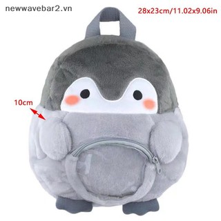 [Mới] Túi xách nữ nhung Ba lô hoạt hình chim cánh cụt Túi búp bê sang trọng Túi sách dễ thương Túi xách thông thường đa chức năng Quà tặng chim cánh cụt.