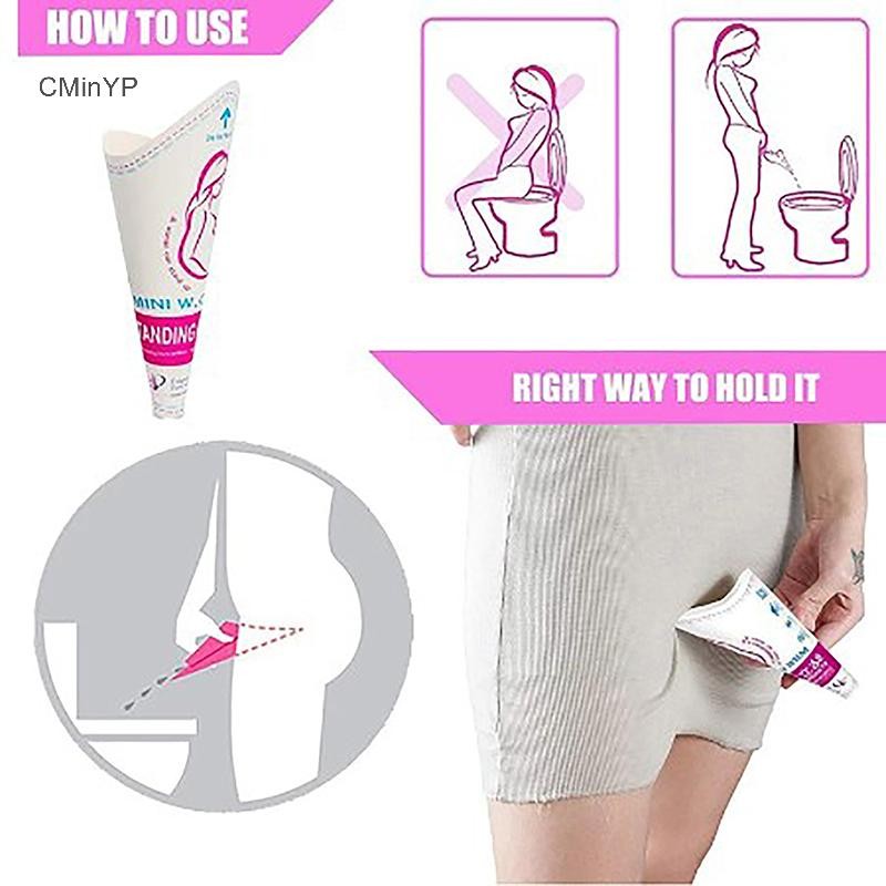 Cyp 12 Máy Tính Giấy Dùng Một Lần Nước Tiểu Người Phụ Nữ Đứng Lên Pee Cho Cắm Trại Du Lịch Ngoài Trời Vệ Sinh Vinh Quang