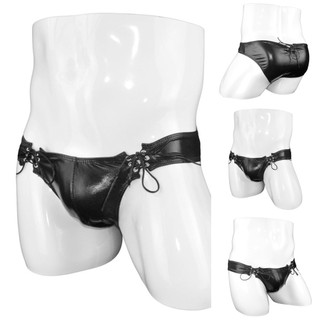 [Otorl] Quần lót nam gợi cảm Quần short boxer da giả eo thấp Băng lót