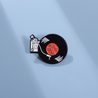Retro Vinyl Record Men Trâm Rock Nhạc Ve Áo Pin Lưu Niệm Huy Hiệu Kim Loại Phụ Kiện Quà Tặng Cho Bạn Bè