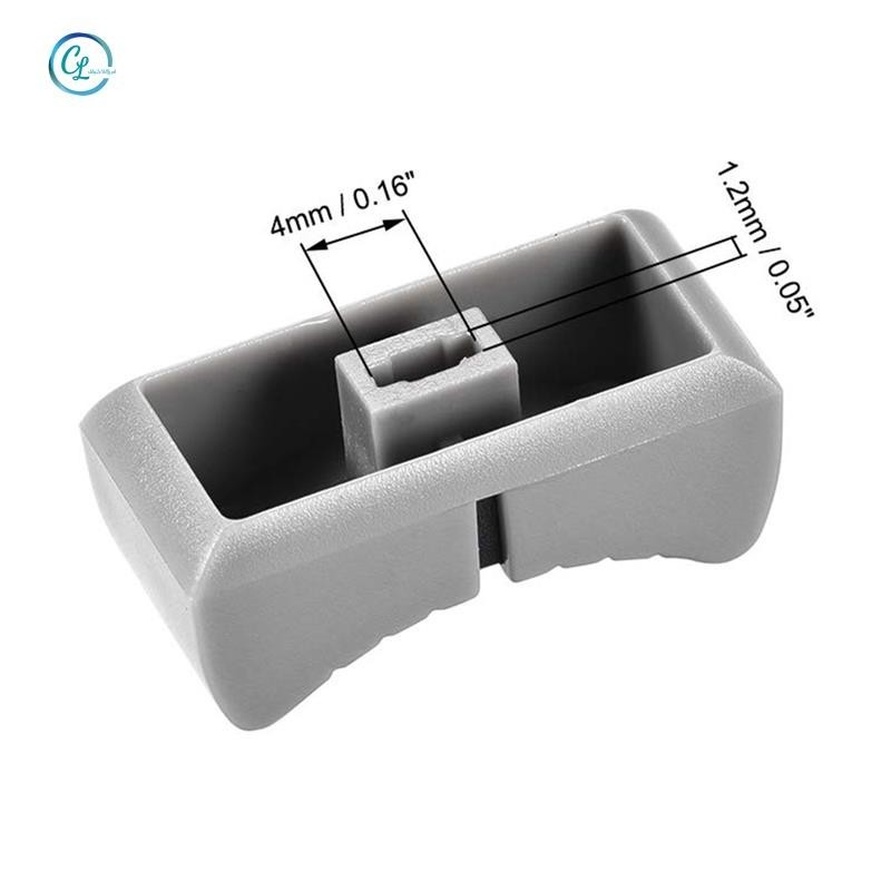 20 Chiếc 24mmx11mmx10mm Bảng Điều Khiển Trộn Thanh Trượt Fader Núm Thay Thế Cho Điện Áp Màu Xám Núm Đen Mark